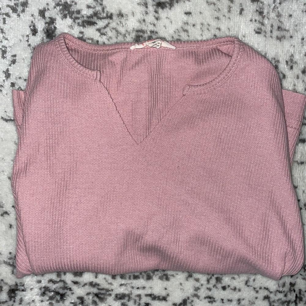 Mauve/pink lightweight thermal long sleeve